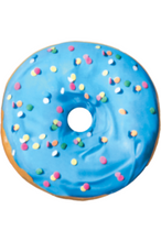 Load image into Gallery viewer, BLUE &amp; PINK DONUT SCENTED PILLOW
