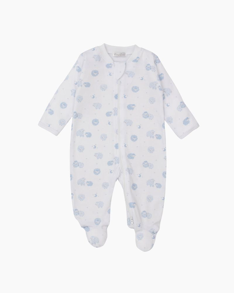 LS BABY SHEEP ZIP FOOTIE