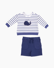 Load image into Gallery viewer, LS WHALE STRIPED SWTSHRT
