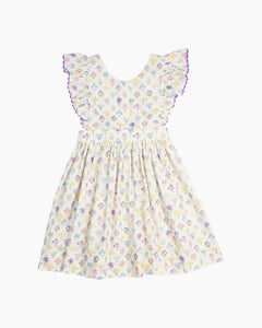 CS RFL SLV FLOWERS PINAFORE DRESS