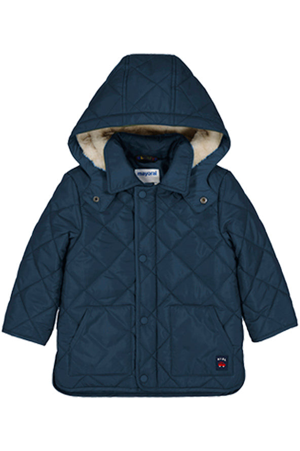 INF FX FUR LINED QUILTED COAT