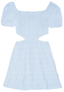 CS SMOCKED CUTOUT SIDES DRESS