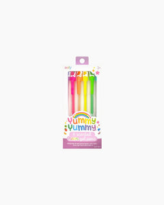 SCENTED NEON GEL PENS - SET OF 6