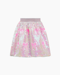 SEQUIN BOW SKIRT