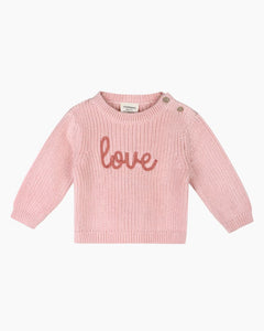 LOVE EMBROIDERED CHUNKY SWTR