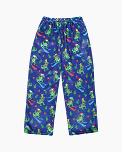 ROARING XMAS DINO FLC PANT