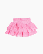 Load image into Gallery viewer, SMOCKED WAIST TERRY RUFFLE SKIRT
