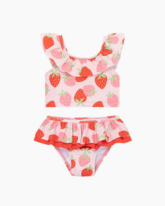 2PC STRAWBERRY FLTR TOP/SKRTD BTM