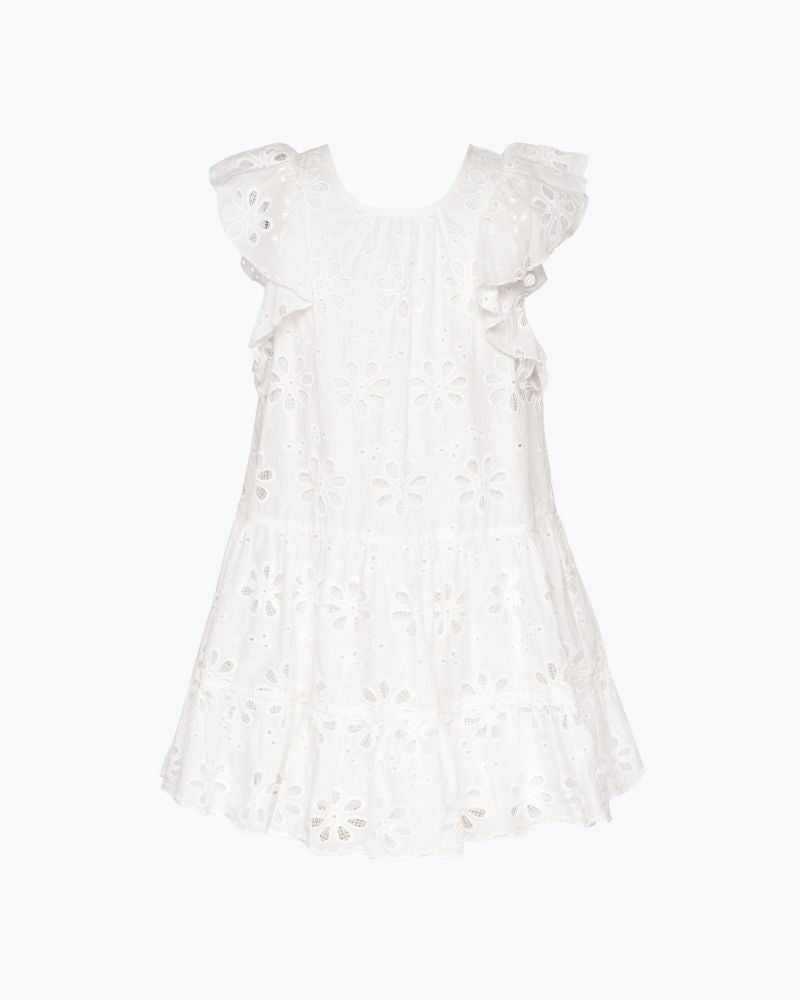 CS FLTR SLV TIERED EYELET DRESS