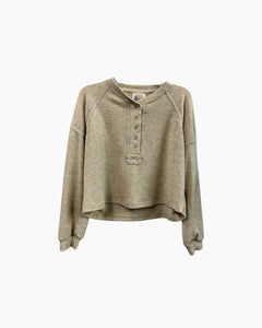 LS SOFT RAGLAN HENLEY TOP