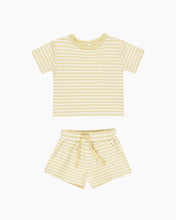 Load image into Gallery viewer, STRIPE POCKET TEE/SHORT SET
