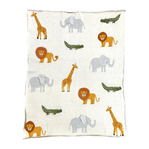 SAFARI 3D INTARSIA BLANKET 30"X42"