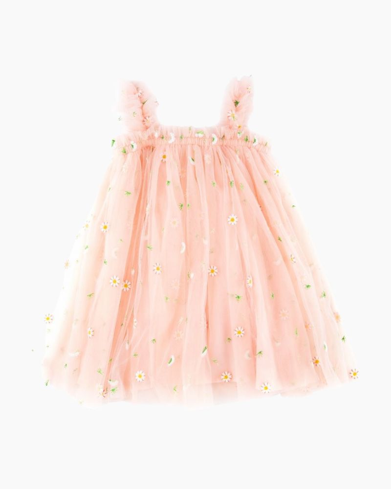 SL FLORAL EMB TULLE DRESS