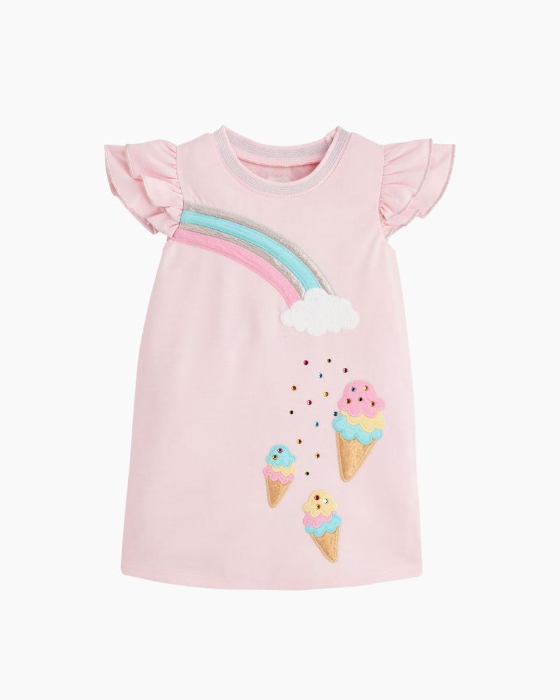 CS FLTR SLV SPARKLE ICE CREAM DRESS