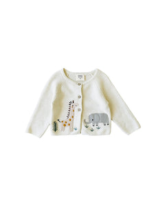 LS ANIMAL EMB CARDIGAN