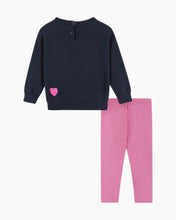 Load image into Gallery viewer, INFANT HEARTS SWEATER &amp; LEG SET
