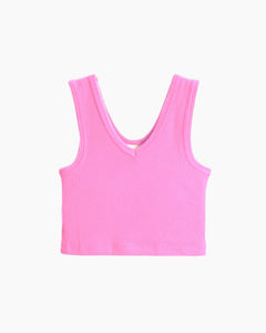 SL WAFFLE CROP TANK