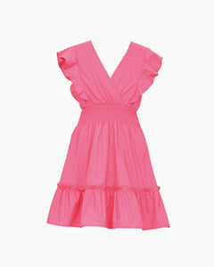 CS CROSSOVER RUFFLE HEM DRESS