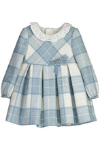 Load image into Gallery viewer, FLTR COLLAR MTLC PLAID DRESS
