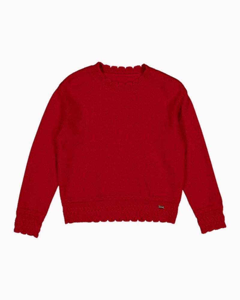 LS SCALLOP EDGE SWEATER