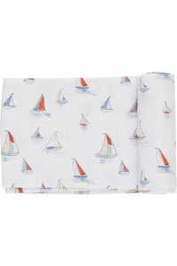 SKETCHY SAILBOATS JERSEY SWADDLE