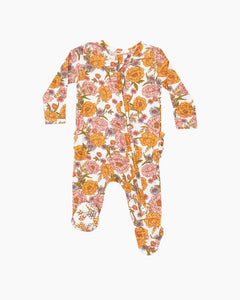 LS AMBERS FLORAL FOOTIE