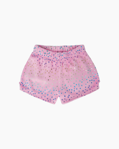 PINK FOIL STARS FLC SHORT