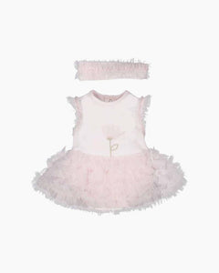 CS FLRL TULLE APLQ TUTU BDYST DRESS + HB