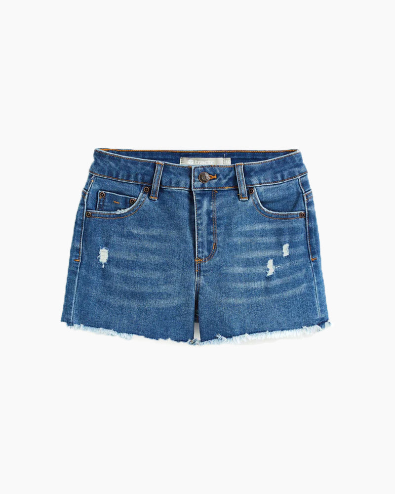 DISTRSSD FRAY HEM SHORT