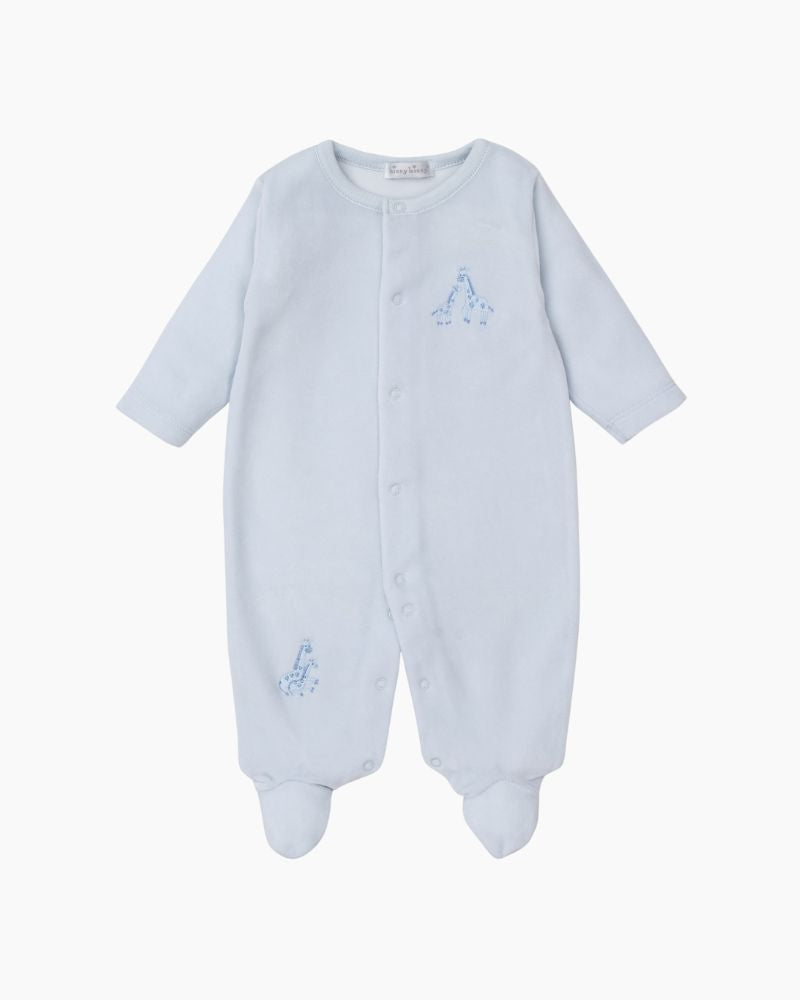 LS VELOUR GIRAFFE GLEE FOOTIE