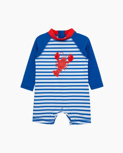 LS LOBSTER STRIPES SUNSUIT