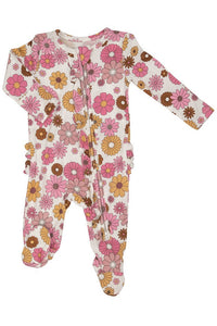 RETRO FLORAL FOOTIE