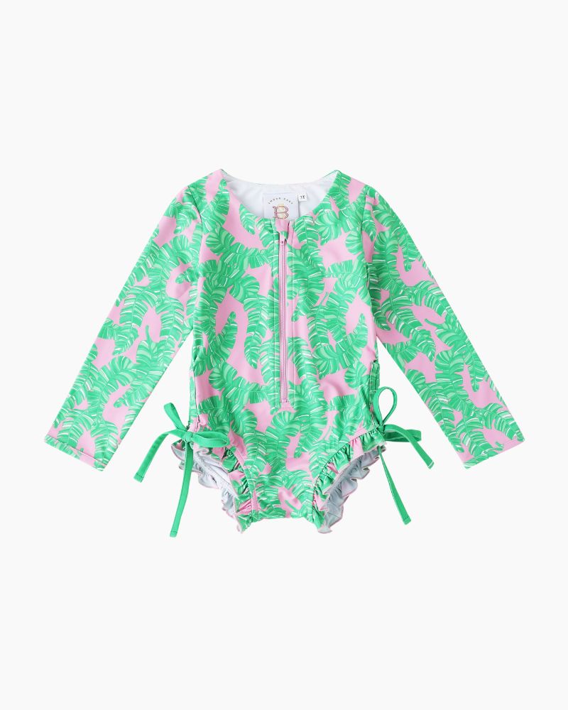 1P PALM LEAVES RFL SUIT