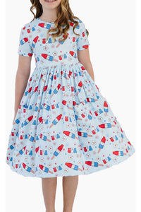 SS PROUDLY PATRIOTIC TWIRL DRESS