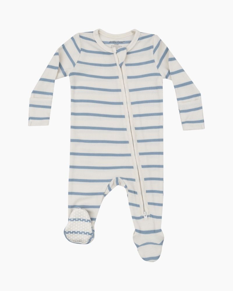 LS RIBBED STRIPE FOOTIE