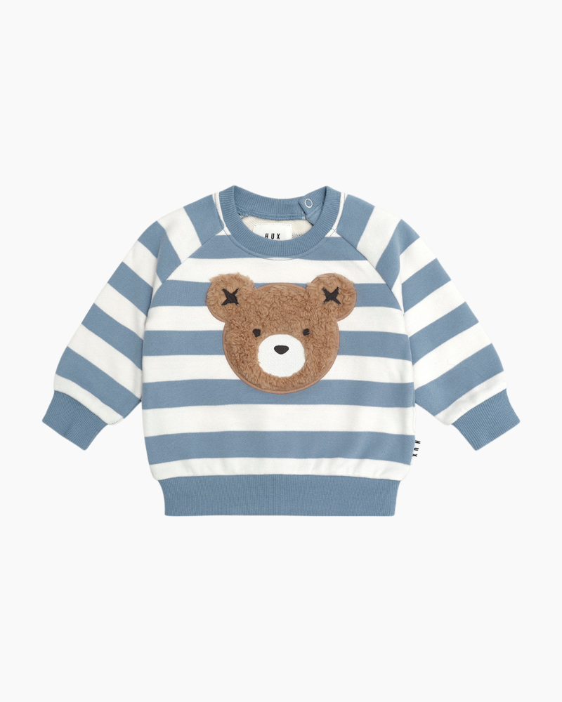 LS FURRY HUXBEAR STRIPE SWTSHRT