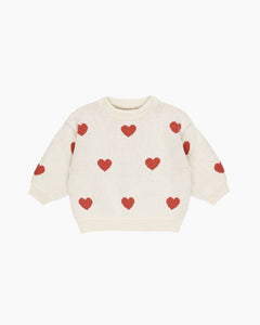 LS INTARSIA HEARTS SWTR