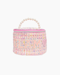 GLAM TWEED ROUND BAG