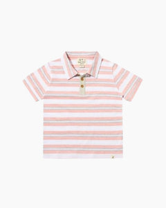 SS SHIPPING STRIPED POLO