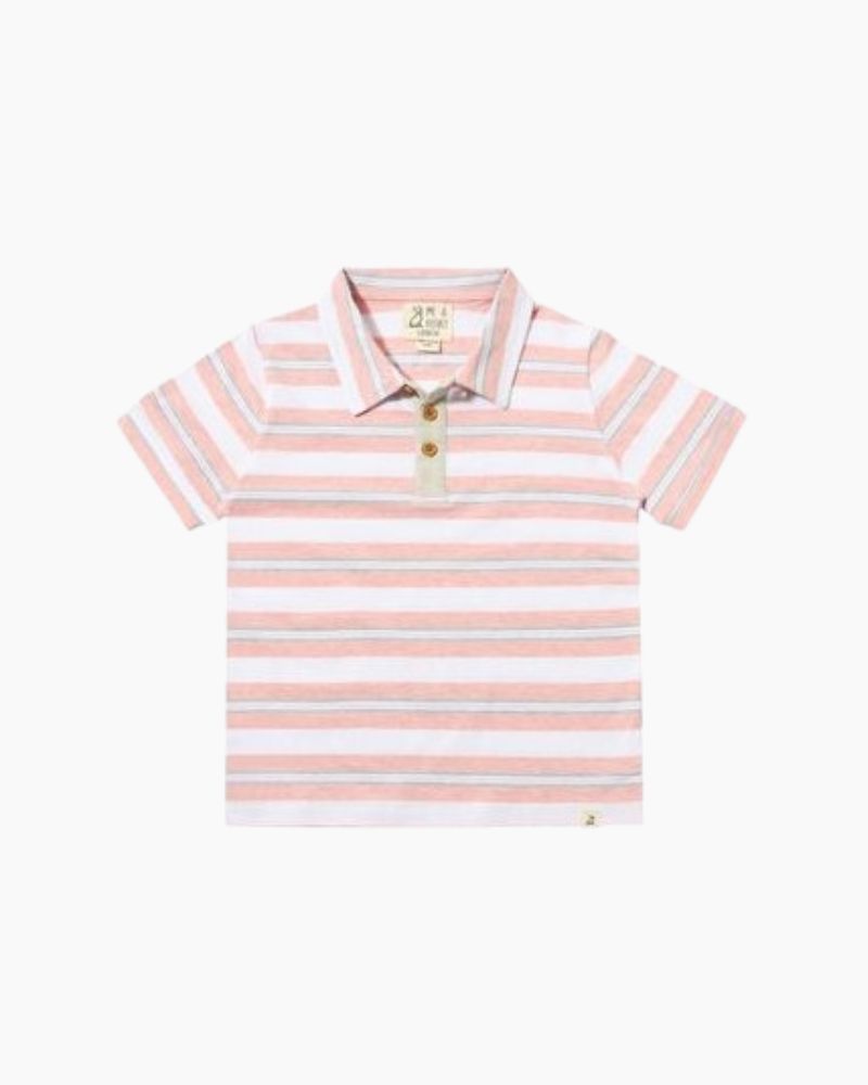 SS SHIPPING STRIPED POLO