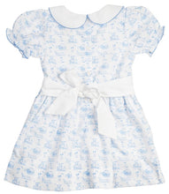 Load image into Gallery viewer, CS PP COLLAR BUNNY TOILE DRESS
