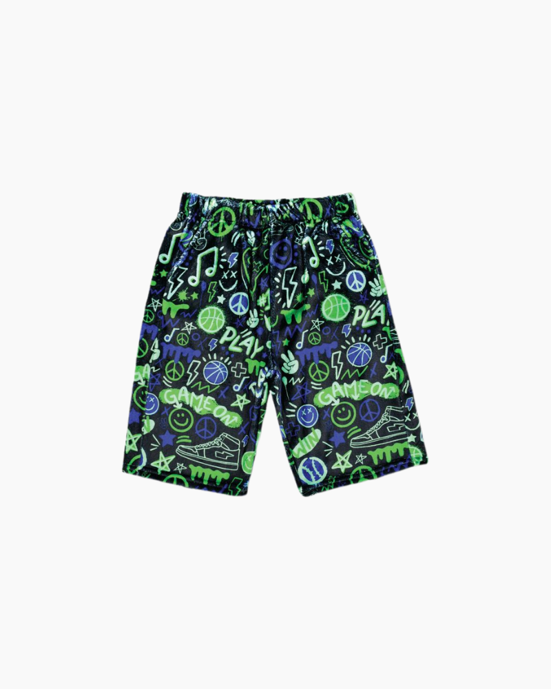 COREY PAGE GRAFITTI GAMER FLEECE SHORT