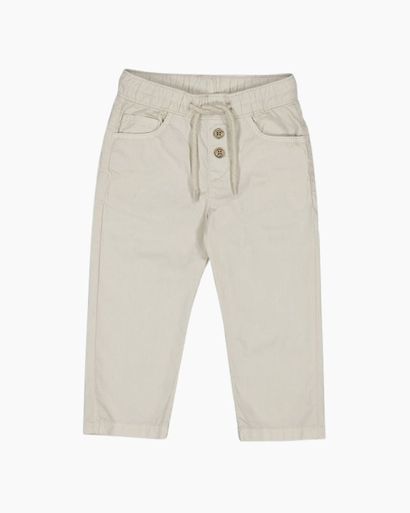 P/O BTN DTL DRWSTRNG TWILL PANT