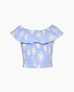CS FLORAL OFF SHLDR TOP
