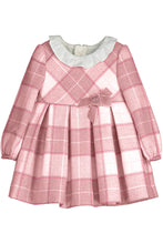 Load image into Gallery viewer, FLTR COLLAR MTLC PLAID DRESS
