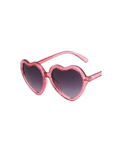 PINK GLITTER HEART SUNGLASSES (2_4T)