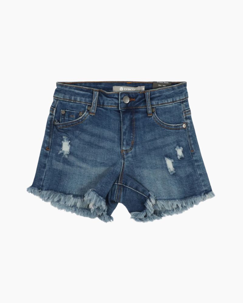 DISTRSSD FRAY HEM SHORT