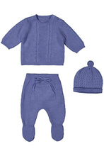 Load image into Gallery viewer, CABLE SWTR/KNIT PANT + HAT SET
