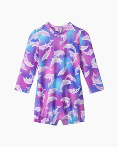 1P LS ARBRSH DOLPHIN SUNSUIT