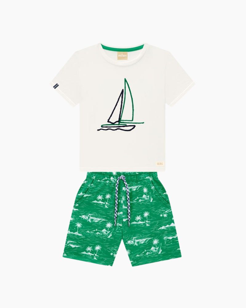 SS SAILBOAT TEE/SHORT SET